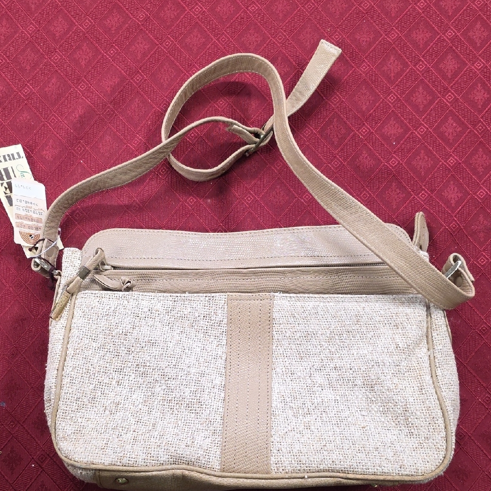 Bueno Beige and Cream Crossbody Bag